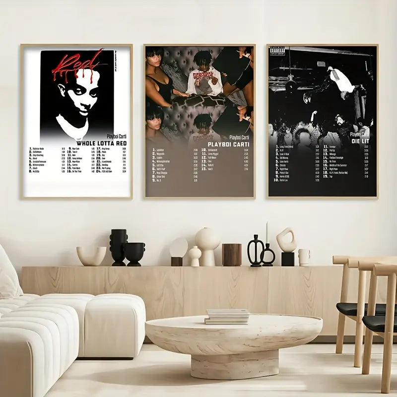 Playboi carti 3 ширхэг poster