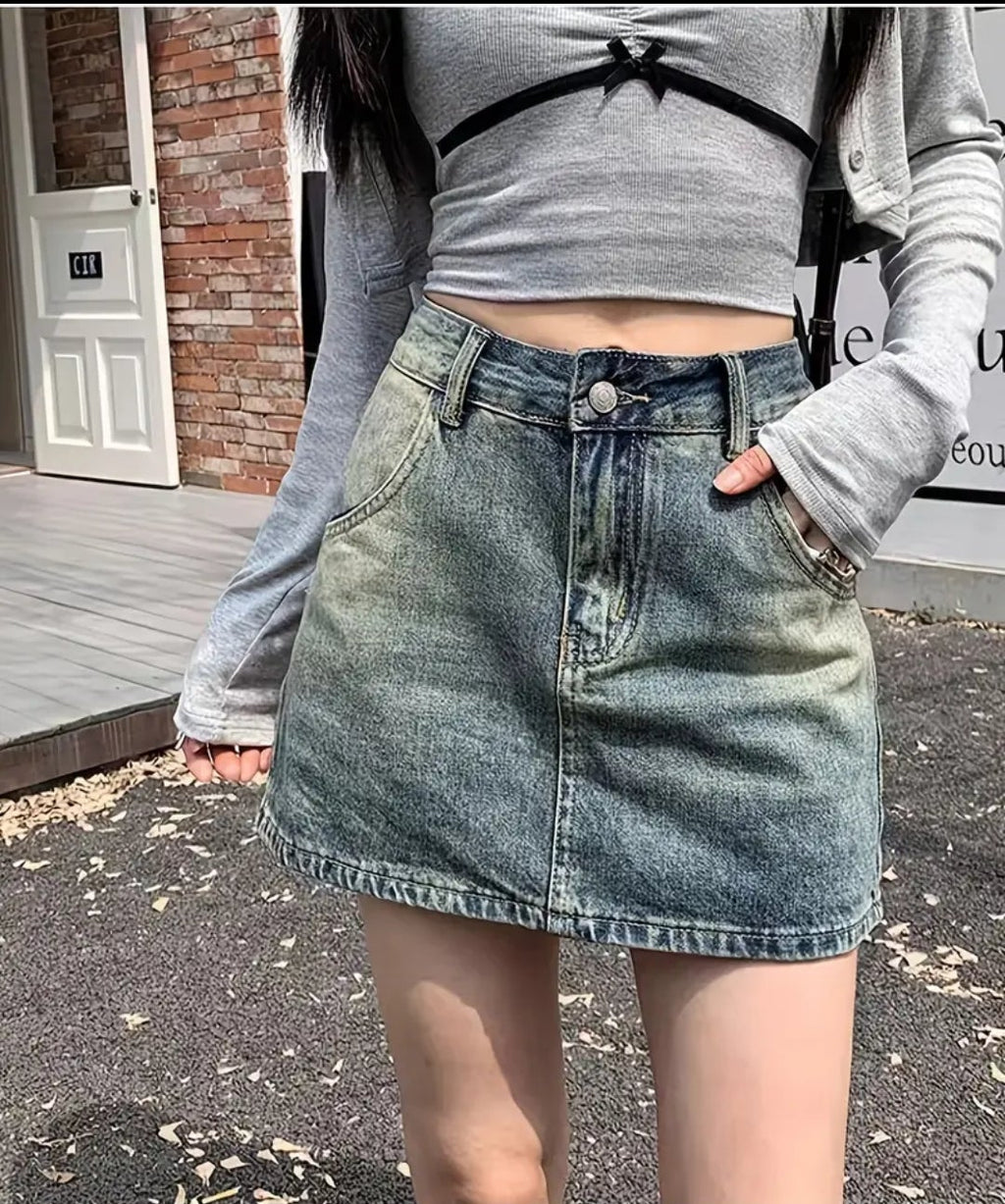 Womens jeans skirt